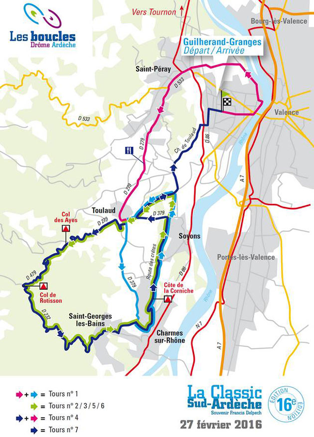 2016 Classic Su ardeche map